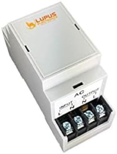 LUPUS DIN2 Hutschienenrelais mit Strommesser für die Smarthome Alarmanlagen, Stromkreisen, Installation im Schaltkasten, externe Antenne, 16A, 230 V, 3680 W
