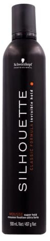 Schwarzkopf Professional Silhouette Super Hold Mousse Coiffante Tous Types De Cheveux Sans Surcharger Fixation Forte Longue Durée Invisible Séchage Rapide Non Collante Ultra Brillance 500 ml