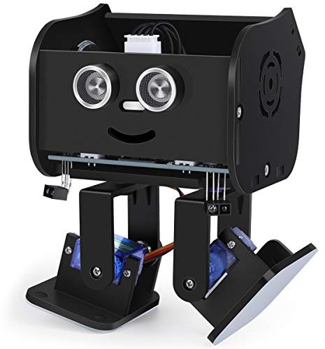 ELEGOO Penguin BOT Robot Biped Compatible con Arduino IDE Proyecto con Tutorial de Ensamblaje, Kit Stem para Aficionados, Juguetes Stem para Niños y Adultos Versión 2.0 Negro