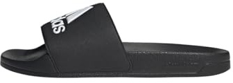 adidas Unisex Adilette Shower Slides, Core Black/Cloud White/Core Black, 7 UK