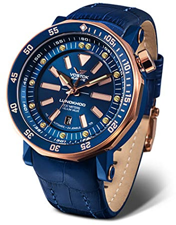 Vostok Europe Herren Analog Automatik Uhr mit Leder Armband 620E632