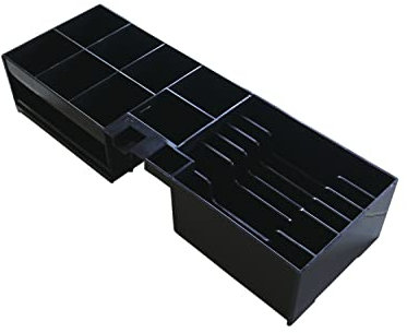 Kassenladeneinsatz, Verstellbare Fächer, Anpassung der Trennwandbreite, Ablagefach, Austauschbarer Einsatz, Sechs Scheinfächer, Einsatz für acht Verschiedene Münzwerte, HDWR HD-WS46