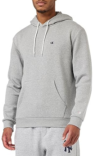 Champion Legacy Basics-Powerblend - Sudadera con Capucha para Hombre, Gris Melange Claro., L