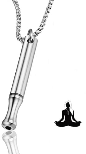 LILIKAI Rauchentwöhnung Hilfsmittel,Halskette Rauchfrei,Gegen Panikattacken Atemkette,Raucherentwöhnung Angsthalskette,Atemhalskette,Nichtraucher Aufhören Necklace Geschenke Breathe Kette