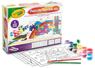 CRAYOLA - Kit de Peinture par Numéro, Activité Créative pour les Enfants avec de la Tempera, pour les 5 ans et plus, 04-2949