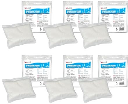 Invest 6 bolsas de recambio para deshumidificador, granulado de 250 g, paquete de recarga en bolsa de fieltro, deshumidificador para cocina, baño, camper, absorción de humedad sin electricidad,