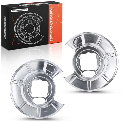 Frankberg 2x Placa de anclaje del disco de freno Trasera Compatible con 5er E60 520-550 2.0L-4.8L 2001-2010 5er Touring E61 520-550 2.0L-4.8L 2004-2010 6er E63 630-650 3.0L-4.8L 2004-2010 34216760854