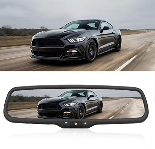 4,3-Zoll-Auto-Rückspiegel, Automatisch Abblendender Monitor mit Halterung, Hochwertiger, Automatisch Abblendender Rückspiegel mit 4,3-Zoll-HD-Monitor,Halterung für Rückfahrkamera