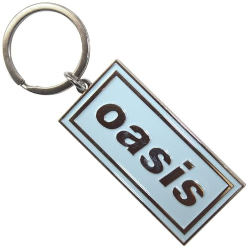 Oasis Logo Sky Blau Band Logo Schlüsselring Keychain One Size