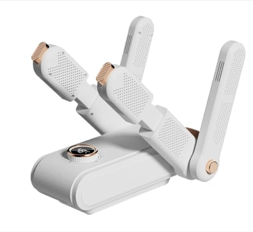 MJLOMJ Ultimate - Secador eléctrico 3 en 1 de zapatos y botas con temporizador inteligente, secado rápido, eliminación de olores y sistema antibacteriano para zapatos, botas y guantes (diseño plegable