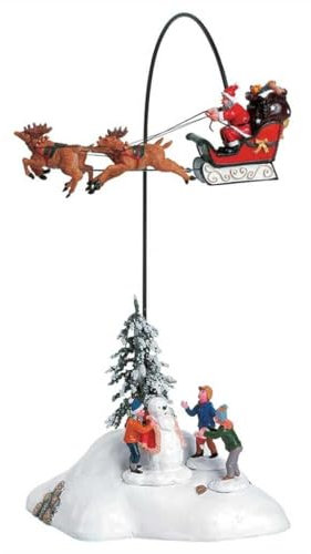 Lemax Christmas Village Santa Claus Is Coming To Town With 4.5V Adaptor - 54353