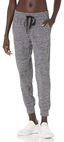 Amazon Essentials Pantaloni Jogger Elasticizzati in Tessuto Tecnico Spazzolato - Colori Fuori Produzione Donna