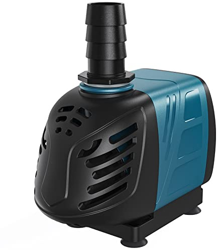 Uniclife Aquarium 400 GPH Submersible and Inline Water Pump 30W 6ft High Lift AC 120 V Quiet Adjustable Return Pump with 6 ft. Power Cord for Fish Tanks Pond Waterfalls Fountains Sumps and Gardens