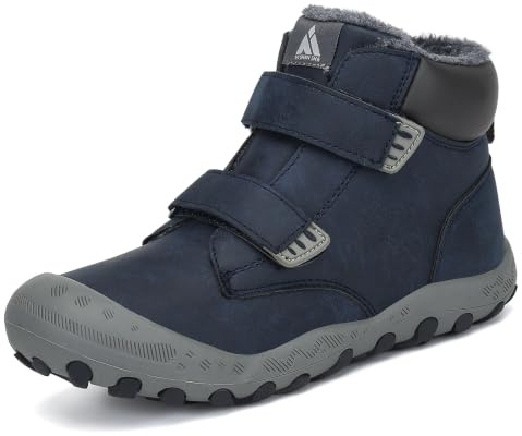 Mishansha Bottes Neige Enfant Hiver Chaudes Fourrées 24-48 EU | Bottine, Fille, Garçon, Randonnée, Antidérapante, Pour l’école, Sorties en Extérieur