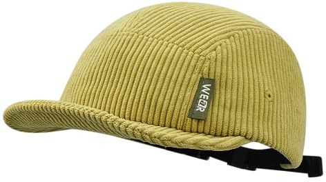 Clape Short Peak Baseball Caps Corduroy 5 Panel Flat Brim Cap Low Profile Dad Hat Vintage Trucker Cap Urban Street Camper Hats