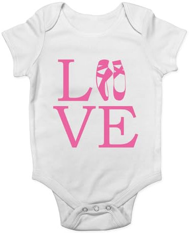 Shopagift Ballet Lover Baby Grow Vest Ballet Shoes Ballerina Dancer Bodysuit Boys Girls