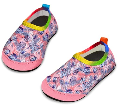 Yorgou Scarpe da Acqua Bambini Antiscivolo Scarpe da Immersione Rapida Asciugatura Scarpe da Immersione da Spiaggia Ragazze Ragazzi