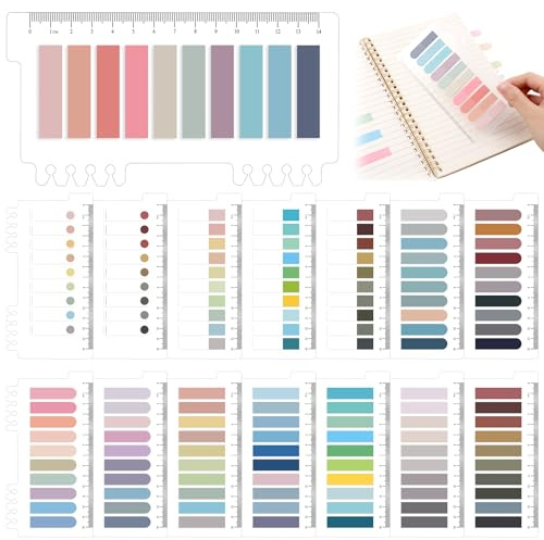 JIANTA 3000 Marque Page Adhesif, 15 Styles Multicolore Annotation Livre