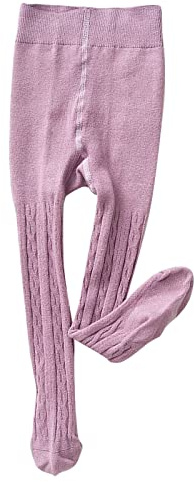 Generisch 2025 - Pantimedias para bebés con patrón trenzado, leggings sin costuras, medias para niños pequeños, leggins para niñas 146-152, Rosa., 5-6 años