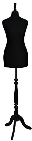 Deluxe Buste femme de tailleur, taille 40/42, jersey noir, trépied