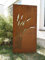 Edelrost SichtschutzWand Rost Garten Sichtschutzwand Gartenzubehör aus Metall Handarbeit 1mm 180 * 75cm 031912-4
