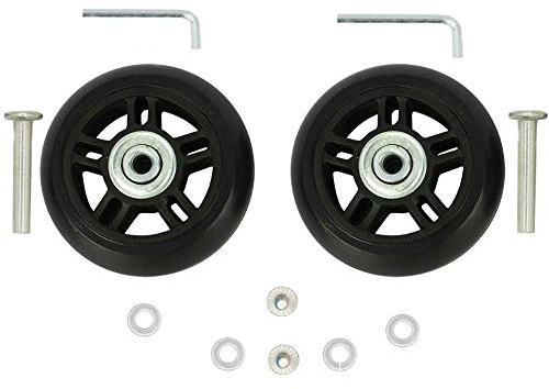 ORO Valise Roues de Rechange 1 Paire de roulettes de Rechange pour Bagages, Extérieur Inline Skate Ou Roller 45/50/60/68/70/80mm (70 * 24mm Longueur de l'axe:36mm)