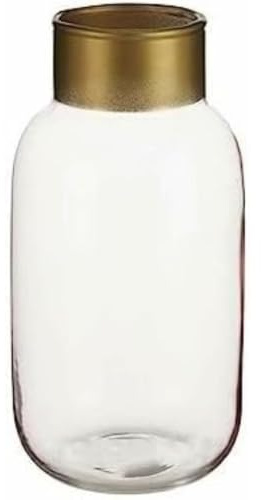 Gift Decor Jarrón Rosa Dorado Vidrio 11,5 x 24 x 11,5 cm (6 Unidades)