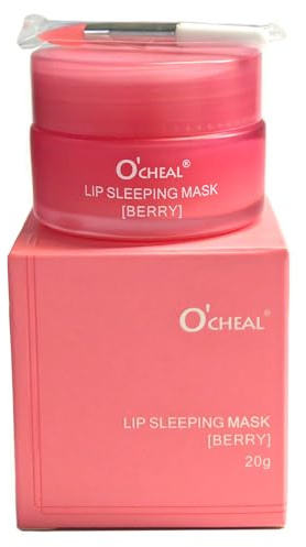 Lip Sleeping Mask, Lip Sleep Mask Overnight Lip Skincare Lip Oils, Lip Moisturiser for Dry Chapped Peeling Cracked Lips Fades Lip Lines, Lip Balm for Moisture Lip Care (Baya)