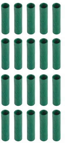 Acan Tradineur - Pack de 20 Extensores para tutores de 16 mm - Diseño con Relieve - Fabricado en Plástico - Accesorio para tutores de jardín - Color Verde (2 Pack de 10 Unidades)