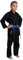 TEKKA BUDO Hapkido Anzug Classic schwarz 8 oz - Hapkido Gi Set (Jacke, Hose mit Gummibund, weißer Gürtel) Einsteiger Anzug, Kinder, Erwachsene 170 cm