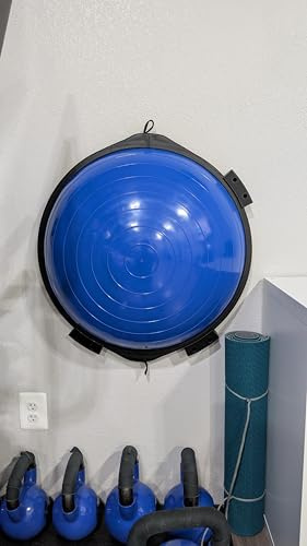 KevinPCreations Wandhalterung, Schwarz, Modern, Kunststoff, Gymnastikball-Aufbewahrung für Balance-Trainerball