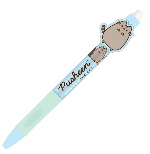 Pusheen Penna gel con cancellino, penna automatica cancellabile, inchiostro blu, ufficio, scuola 0,5 mm x1