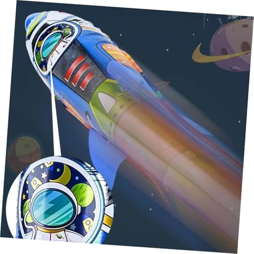 Alasum Inflatable Rocket for 2pcs Set – 63cm Large 55cm Small Throwing Flying Rocket Outdoor Sports, Party Favor Bag, Birthday