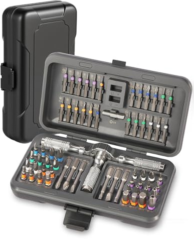 66 in 1 Magnetic Screwdriver Set, Ratchet Screwdriver Set, DIY Combination Flexible Shaft, Magnetic S2 Steel Bits, Suitable for Furniture Assembly, Precision Electrical Appliance Repair, Bicycle Tools