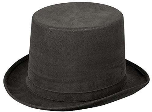 Marco Porta Hochwertiger Zylinder Hut eleganter Erwachsenenhut Unisex Kostümzubehör Deluxe braun grau Bordeaux (Dunkelgrau)