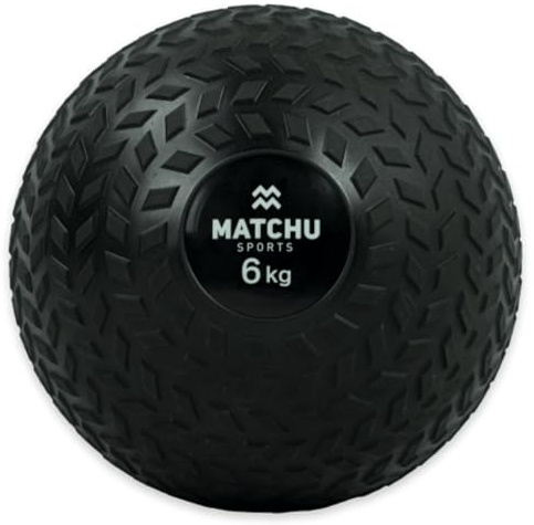 Slam ball | Slamball | Tyre ball | Medicinboll | För explosiva träningspass | Fitness, Crossfit, Gymnatistics | Robust design | Extra grepp | robust gummi | svart | Matchu Sports (6 kg)