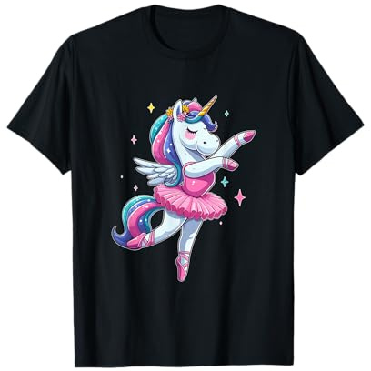 Cute Ballerina Unicorn Ballet Dance Girl T-Shirt