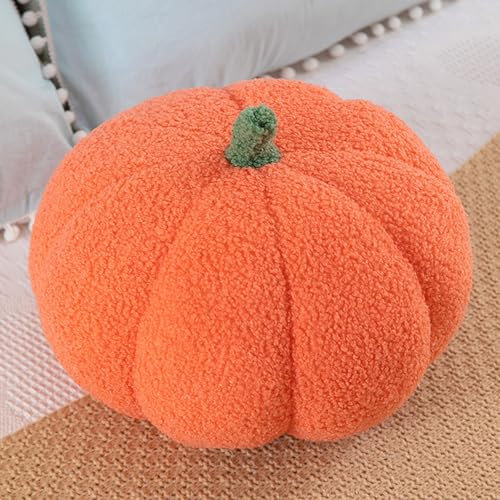 Cuscino Zucca Halloween, Cuscino a Forma di Zucca, 20 cm Peluche Cuscino Decorativo 3D, Cuscino a Zucca, Cuscini per Divano Autunnali Decorative, Zucche Decorazione per Casa, Bambini Camera, Auto
