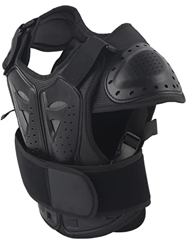 Motorrad Reitpanzer Weste Komfortable Radfahren Brust Rücken Schutz für Kinder Kinder (S)