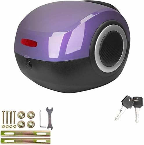 Toppfodral Motorcykel, 20l Toppfodral För Skoter, Cykelbox För Bagagehylla, Motorcykelfodral Med Säkerhetslås, Robust Hållbart, Purple