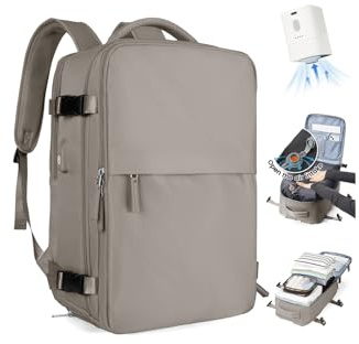 SZLX Mochila De Vacío Equipaje De Mano Mujeres, Mochila Airbag Con Sistema De Vacío Para Viajes, Ryanair Mochila De Viaje Tamaño Cabina Con Bomba Impermeable Maleta De Vacío Para Hombres
