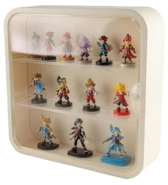 Vitrine de collection en acrylique avec montage mural - Vitrine étanche à la poussière pour ranger les mini figurines et objets de collection - Boîte d'affichage transparente avec porte magnétique