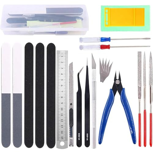 23PCS Hobby Tool Kit for Gundam Model Building,Professional Figure and Model Tool Set