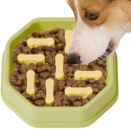 Slow Feeder,Anti-choking Bowl Dish | Preventing Choking Dishes - for Dogs Puppy Pet Cat Small Large Medium Breed Water Feeding Eating
