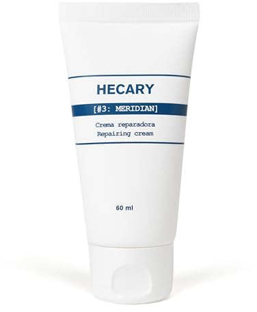 Crema Reparadora Facial Hombre, 60 ml | Crema Hidratante Facial Mañana y Noche | Textura Ligera Con Rápida Absorción | Acción Antiedad | Bueno Como After Shave Hombre | Todo Tipo de Pieles - Hecary