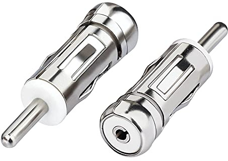 Bingfu Car Antenna Adapter Universal Car Stereo FM AM Radio Antenna Adapter Connector ISO to DIN Plug Connector (2-Pack) for Vehicle Audio Radio Head Unit Stereo Receiver
