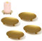 Velas Cera Platos,4 Piezas Dorados Candelero Retro Soporte Vela Pedestal de Metal Portavelas para Hogar Velas de Incienso SPA Boda Rezar Decoración de Fiestas (1_x_7_cm)
