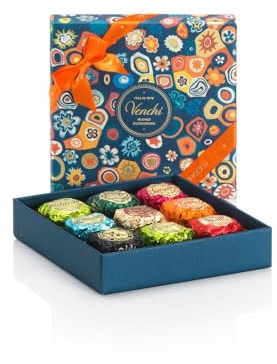 Venchi - Collezione Murrine - Cofanetto Pietre Colorate con Cioccolatini Chocoviar Assortiti, 177 g - Senza Glutine - Idea Regalo