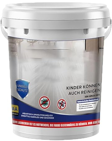 Snrtevu High-Gloss Marble Effect Epoxy Floor Coating, Waterproof Water-Based Epoxy Floor Paint, Garage Floor Paint Concrete, Concrete Floor Paint For Garage, Outdoor Indoor (COLOR-9,1 Liter)