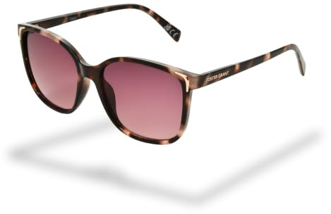 Foster Grant occhiali da sole donna rosa – montatura quadrata con motivo femminile, lenti anti-graffio & anti-urto, protezione UV400 per il quotidiano